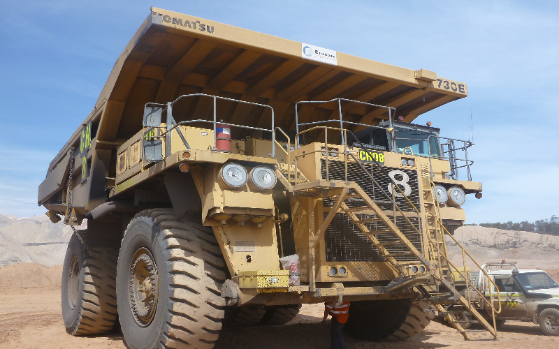 Ensham Komatsu 730E DTrucks fitted with LSM Technologies TMSystems