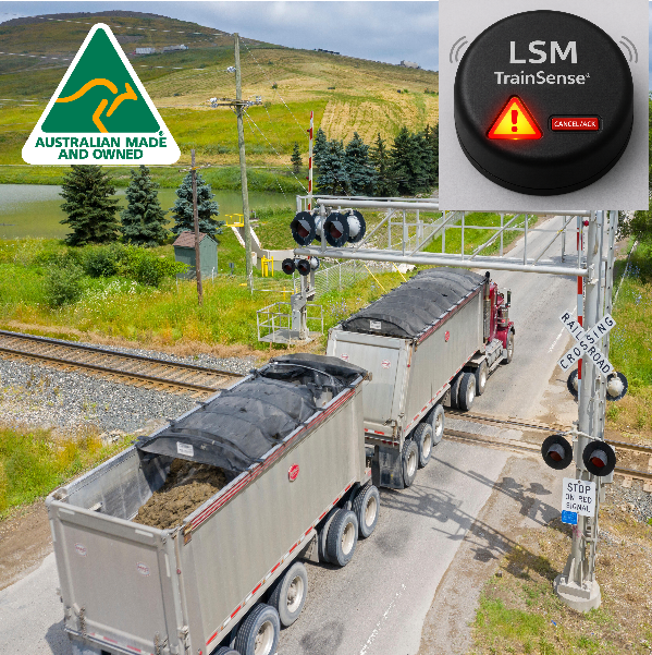 LSM TrainSense® (AU Pat 2025201122 / PCT Pend) Railway Level Crossing (CAAS) Collision Avoidance / Awareness System